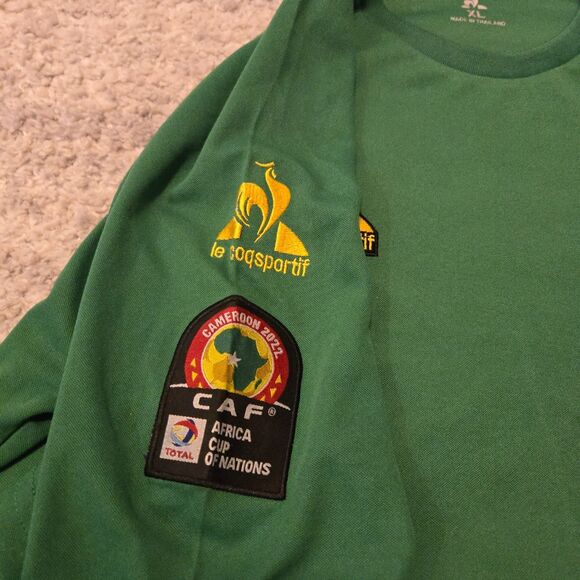 CAMEROON 2022 Home Football jersey Le Coq Sportif CAF Mens XL - Picture 6 of 7